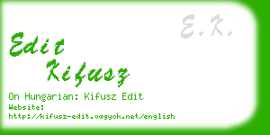 edit kifusz business card